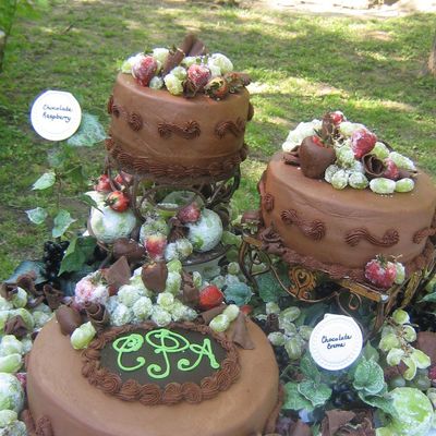 Sugared Fruit Grooms Cake