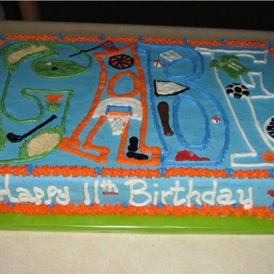 Gabes Birthday Cake