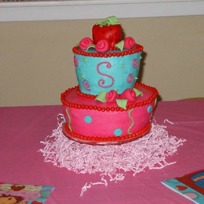 Whimsical Strawberry Shortcake Cake