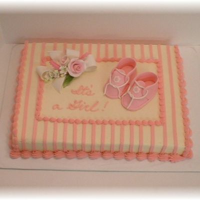 Pink Baby Shower Cake