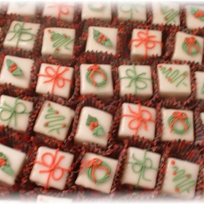 Christmas Themed Petit Fours