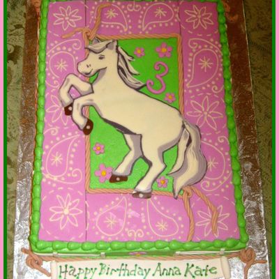 Pink Cowgirl Party Cake