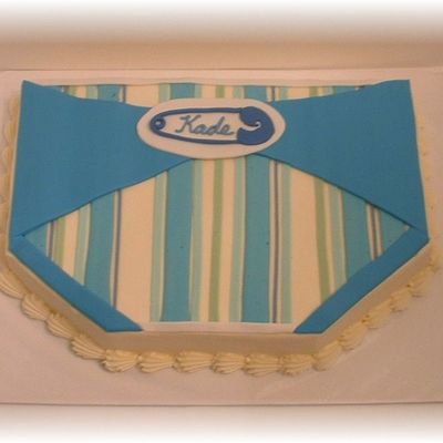 Diaper Baby Shower Cake