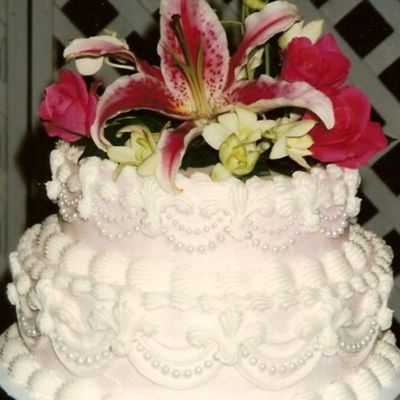 Pink Wedding Cake