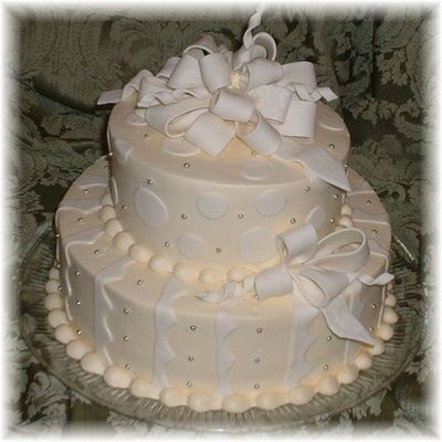 Whimsical Bridal Shower Cake