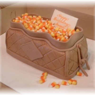 Leather Bag With Candy Corn