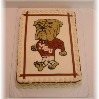 Msu Bulldog Cake