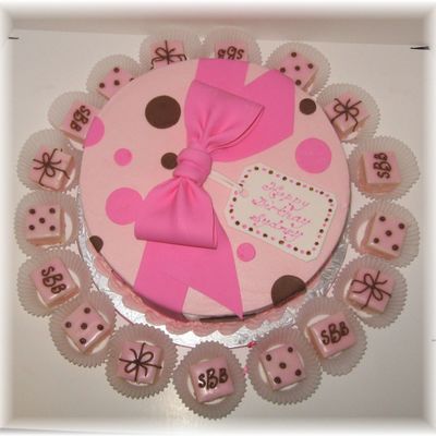 Pink And Brown Polka Dots