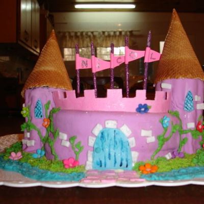 Princess Castle With Ice Cream Cone Peaks