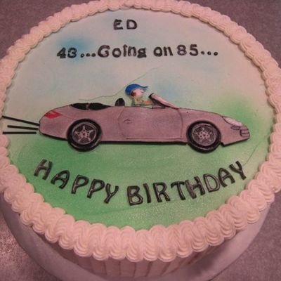 Porsche Convertible Cake