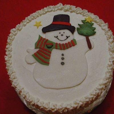 Snowman Cake