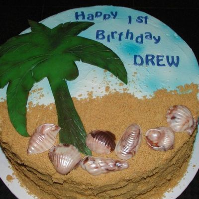 Beach Scene Cake