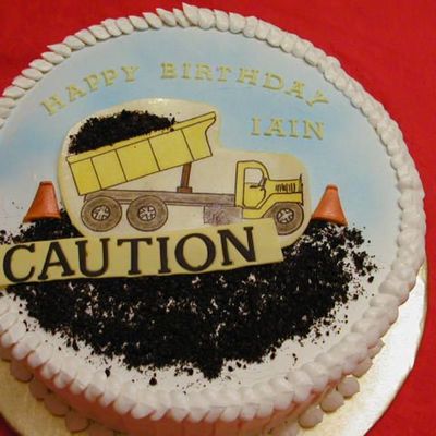 Construction Site Cake