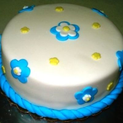 Bizcocho En Pasta Laminada De Una De Mis Estudiantes