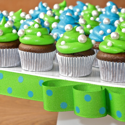 Polka Dot Cupcakes