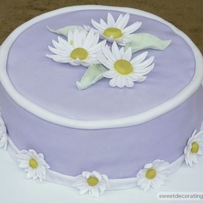 Purple Daisy Cake