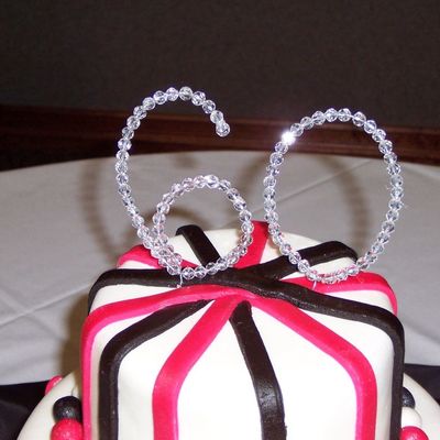60Th Birthday Cake With Crystal Bead Topper