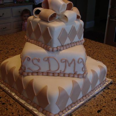 Square Wedding Cake
