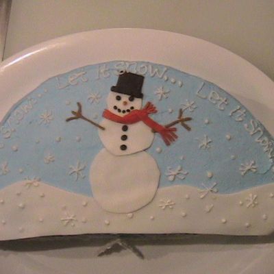 Snowman Cake