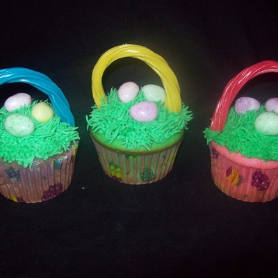 Easter Basket Cupcakes