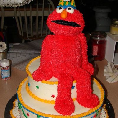 Cierra's 3D Elmo Birthday Cake