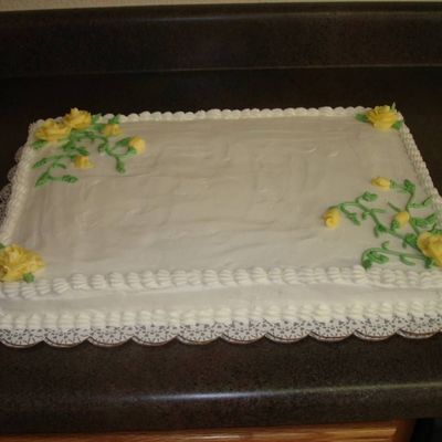 Birthday Cake Except For Writing