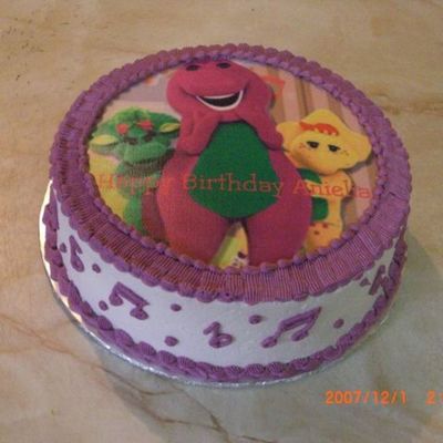 Barney Cake