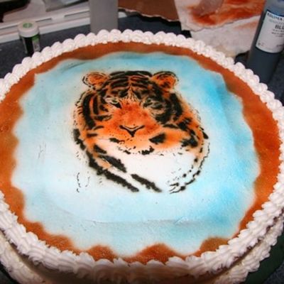 Airbrushed Tiger