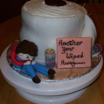 Toilet Paper Cake