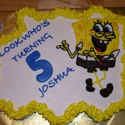 Spongebob Cupcake Cake