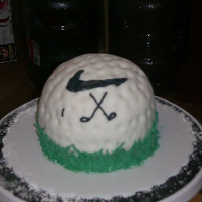 Golf Ball Cake