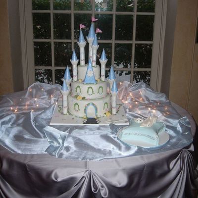Castle Cake With Slipper Of Course!
