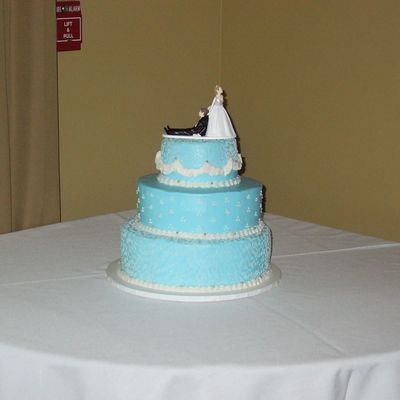 Blue Wedding Cake