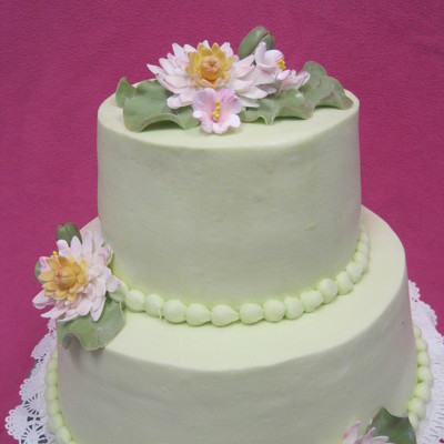 Water Lilies Birthday Cake