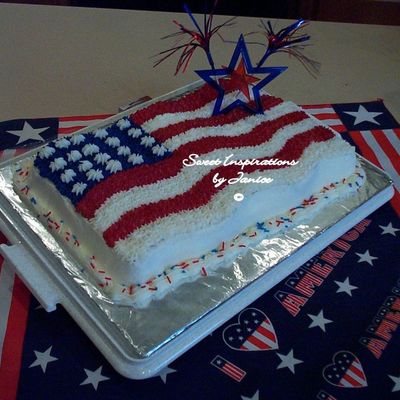 Wavy Flag Cake