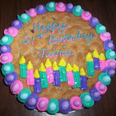 Decorated Jumbo Cookie Cake