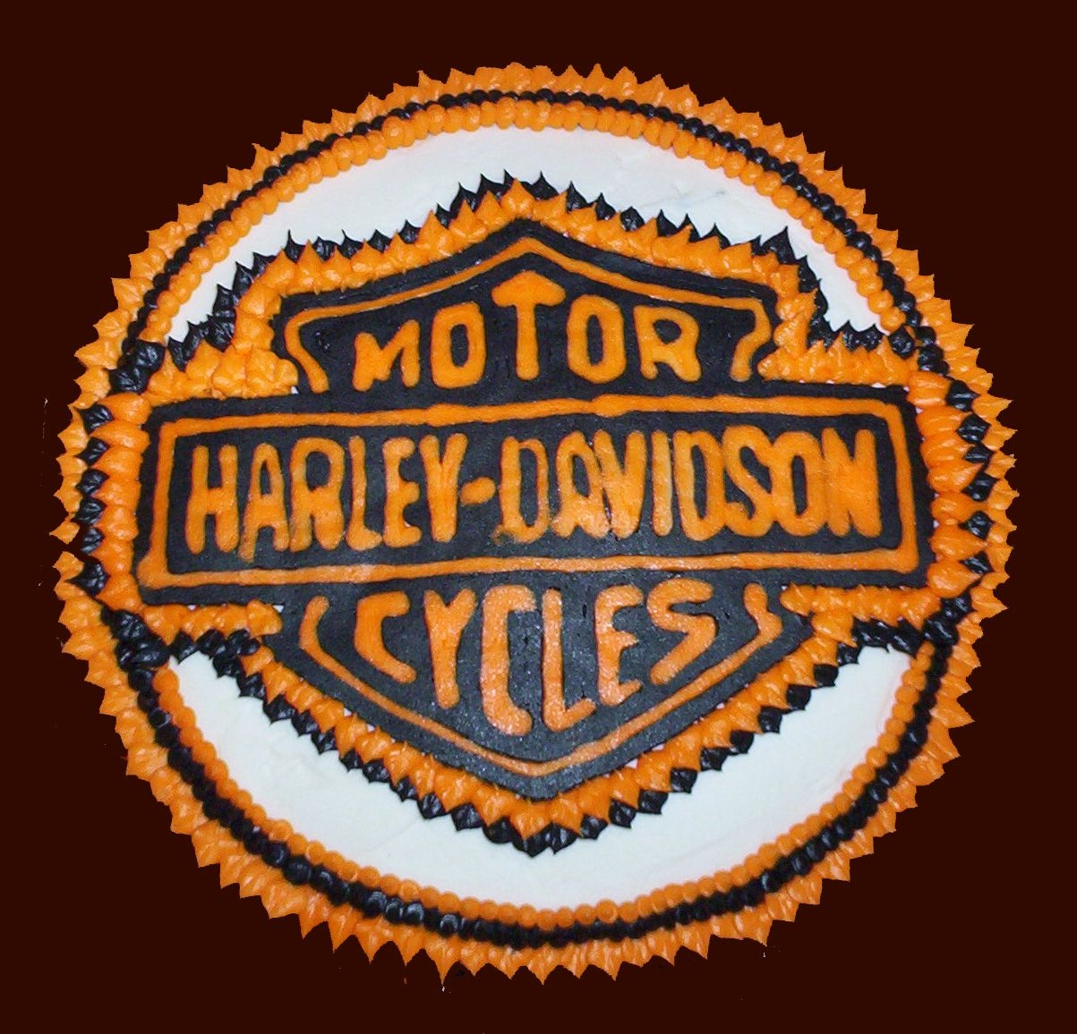 Harley Davidson Logo Cake