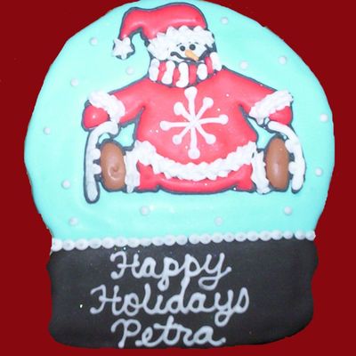 Sitting Snowman Snowglobe