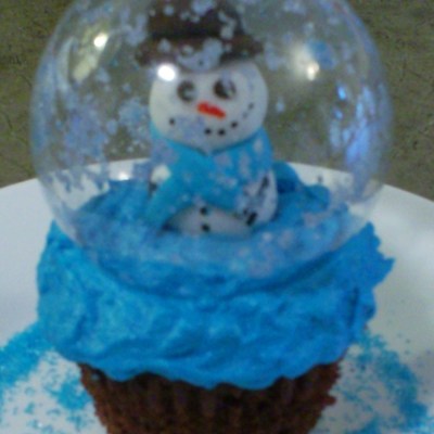 Snowglobe Cupcake