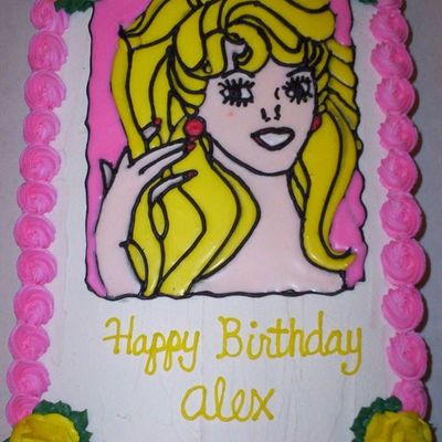 Barbie Birthday Cake