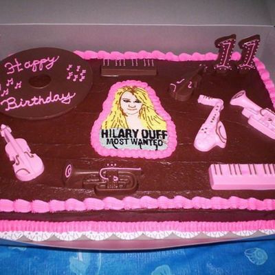 Hilary Duff Chocolate Cake
