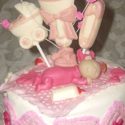 Jasmin,s Baby Shower Cake Top