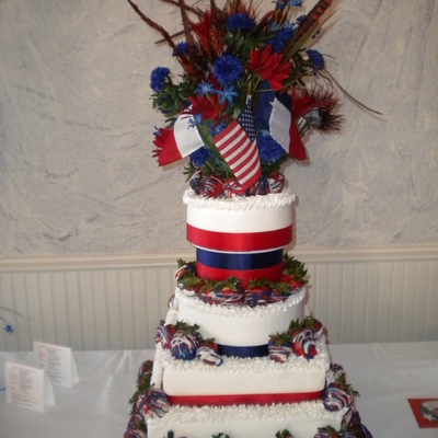 Red, White, And Blue Political Campaign Cake