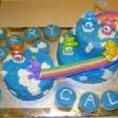 Stefanie's Care Bear Baby Shower Cake