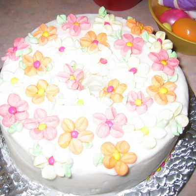 Marshmallow Flower Cake