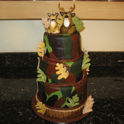 Camo Grooms Cake