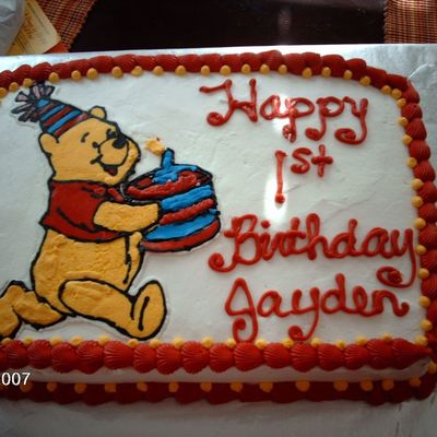 Pooh 1St Birthday