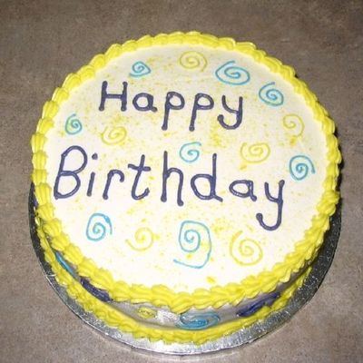 Swirly Birthday Cake