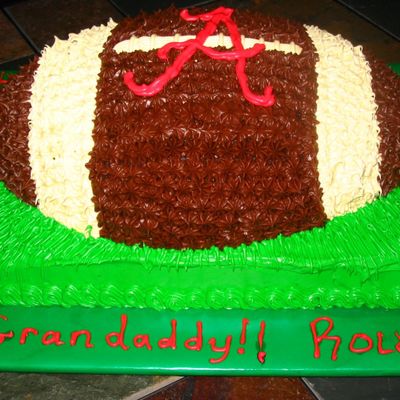 Alabama Football Cake On Sheet Cake
