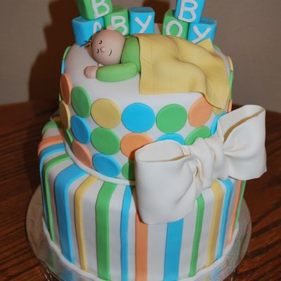 Boy Baby Shower Cake